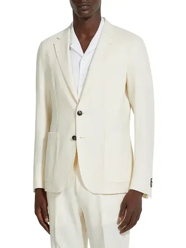 Zegna Men's Pure Linen Blazer | Thumbnail 1 Zegna Men's Pure Linen Blazer | Thumbnail 1