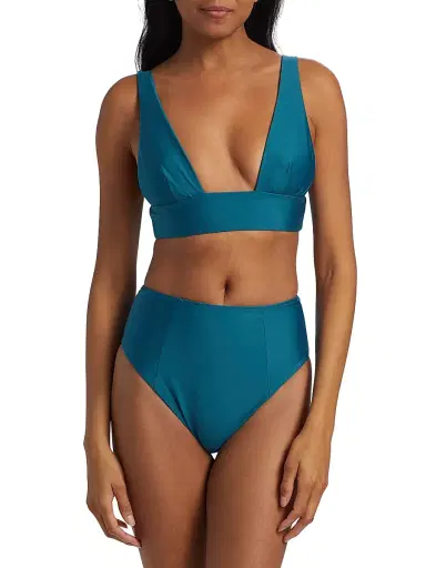Kiki de Montparnasse Women's Echauffe V-Neck Bikini Top | Thumbnail 3 Kiki de Montparnasse Women's Echauffe V-Neck Bikini Top | Thumbnail 3
