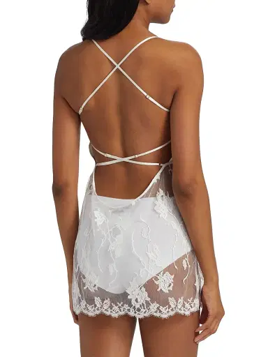 Kiki de Montparnasse Women's Dominique Leavers Mini Slip | Thumbnail 4 Kiki de Montparnasse Women's Dominique Leavers Mini Slip | Thumbnail 4