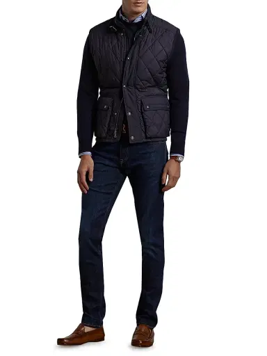 Ralph Lauren Purple Label Men's Leyland Quilted Vest - Navy | Thumbnail 2 Ralph Lauren Purple Label Men's Leyland Quilted Vest - Navy | Thumbnail 2