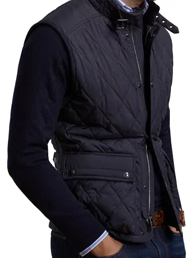 Ralph Lauren Purple Label Men's Leyland Quilted Vest - Navy | Thumbnail 4 Ralph Lauren Purple Label Men's Leyland Quilted Vest - Navy | Thumbnail 4