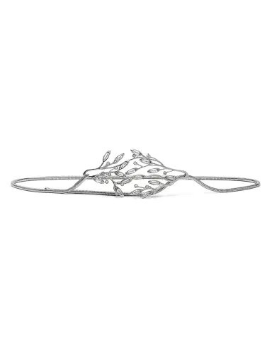 Lanvin Women's Aede Belt in Brass and Crystals - Silver | Thumbnail 1 Lanvin Women's Aede Belt in Brass and Crystals - Silver | Thumbnail 1