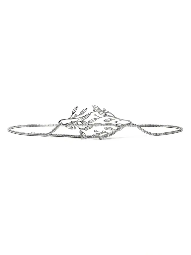 Women's Aede Belt in Brass and Crystals - Silver Women's Aede Belt in Brass and Crystals - Silver