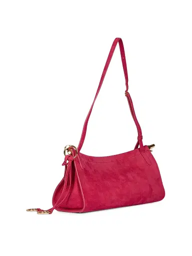 ALAIA Women's Le Click Leather Shoulder Bag - Framboise | Thumbnail 7 ALAIA Women's Le Click Leather Shoulder Bag - Framboise | Thumbnail 7