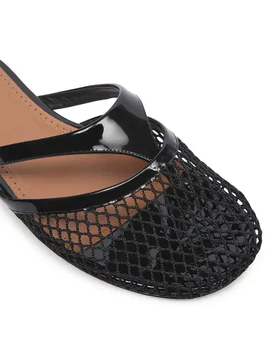Alaïa Women's Fishnet & Leather Mules - Noir | Thumbnail 5 Alaïa Women's Fishnet & Leather Mules - Noir | Thumbnail 5