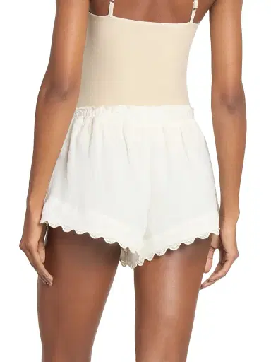 Isabel Marant Women's Lola Drawstring Shorts - Ecru | Thumbnail 5 Isabel Marant Women's Lola Drawstring Shorts - Ecru | Thumbnail 5