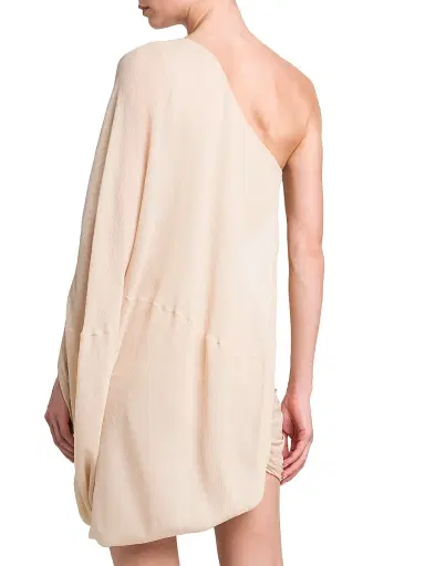 Stella McCartney Women's Drape Creponne Silk Asymmetric Cape Minidress | Thumbnail 5 Stella McCartney Women's Drape Creponne Silk Asymmetric Cape Minidress | Thumbnail 5