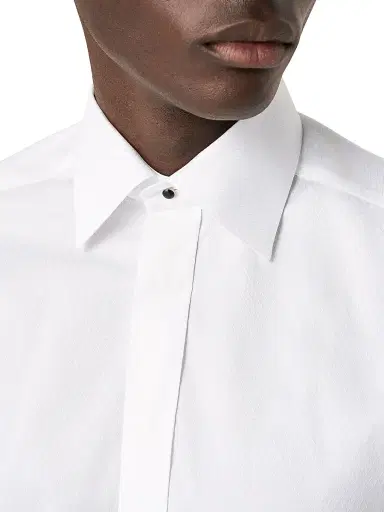 Eton Men's Slim-Fit Textured Fly-Front Formal Shirt | Thumbnail 5 Eton Men's Slim-Fit Textured Fly-Front Formal Shirt | Thumbnail 5