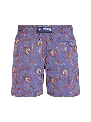 Vilebrequin Men's Embroidered Camo Flowers Swim Trunks - Tempete - Size Large | Thumbnail 3 Vilebrequin Men's Embroidered Camo Flowers Swim Trunks - Tempete - Size Large | Thumbnail 3