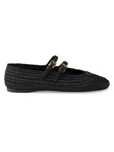 Prada Women's Crochet Ballerinas - Beige Brown | Thumbnail 6 Prada Women's Crochet Ballerinas - Beige Brown | Thumbnail 6