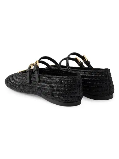 Prada Women's Crochet Ballerinas - Beige Brown | Thumbnail 8 Prada Women's Crochet Ballerinas - Beige Brown | Thumbnail 8