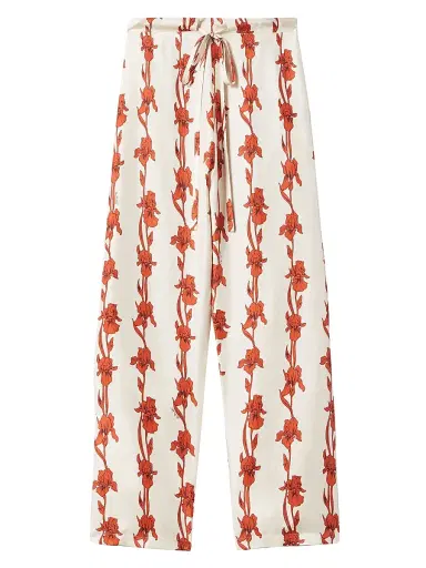 La DoubleJ Women's Drawstring Pants - Mini Iris Dark Orange - Size XS | Thumbnail 1 La DoubleJ Women's Drawstring Pants - Mini Iris Dark Orange - Size XS | Thumbnail 1
