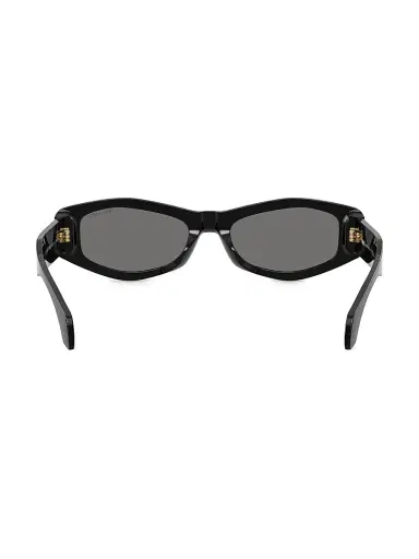 Versace Women's 54MM Oval Sunglasses - Black | Thumbnail 4 Versace Women's 54MM Oval Sunglasses - Black | Thumbnail 4