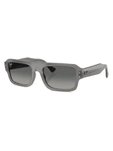 Ray-Ban Men's RB4454 Lukas 53MM Rectangular Sunglasses - Transparent Grey | Thumbnail 1 Ray-Ban Men's RB4454 Lukas 53MM Rectangular Sunglasses - Transparent Grey | Thumbnail 1