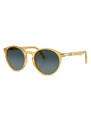 Persol Men's 52MM Round Sunglasses - Yellow Blue | Thumbnail 1 Persol Men's 52MM Round Sunglasses - Yellow Blue | Thumbnail 1