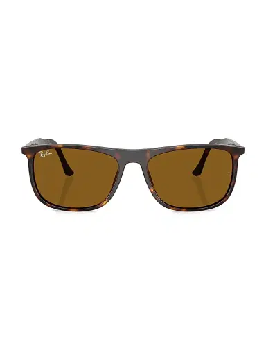 Ray-Ban Men's RB2216F 58MM Rectangular Sunglasses - Havana Brown | Thumbnail 2 Ray-Ban Men's RB2216F 58MM Rectangular Sunglasses - Havana Brown | Thumbnail 2