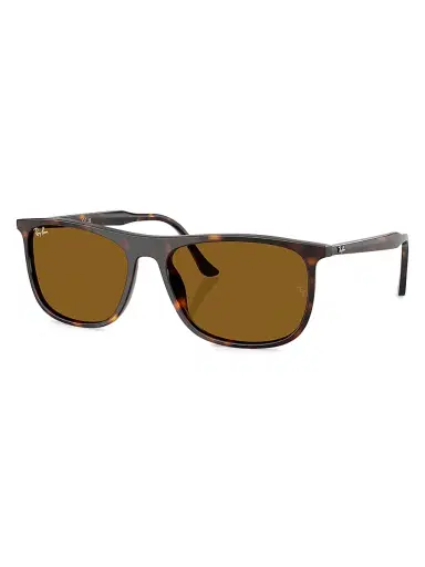 Ray-Ban Men's RB2216F 58MM Rectangular Sunglasses - Havana Brown | Thumbnail 1 Ray-Ban Men's RB2216F 58MM Rectangular Sunglasses - Havana Brown | Thumbnail 1