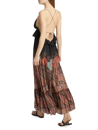 Zimmermann Women's Rhiannon Ruffled Paisley Silk Maxi Dress | Thumbnail 5 Zimmermann Women's Rhiannon Ruffled Paisley Silk Maxi Dress | Thumbnail 5