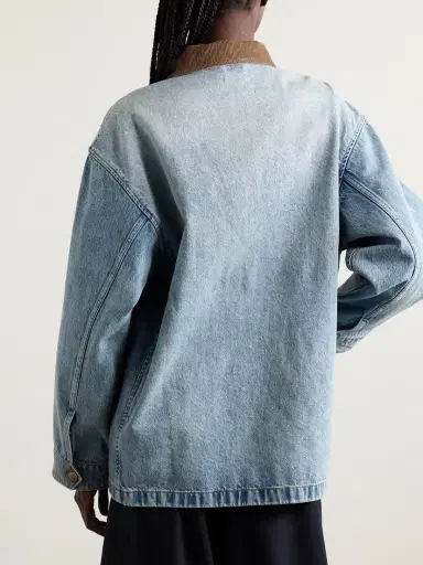 DÔEN Pascual Corduroy-trimmed Denim Jacket | Thumbnail 4 DÔEN Pascual Corduroy-trimmed Denim Jacket | Thumbnail 4