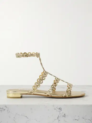 Aquazzura Infinity Metallic Sandals | Thumbnail 1 Aquazzura Infinity Metallic Sandals | Thumbnail 1