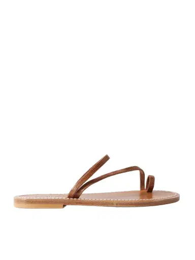 K Jacques St Tropez Actium Lizard-effect Leather Slides | Thumbnail 1 K Jacques St Tropez Actium Lizard-effect Leather Slides | Thumbnail 1