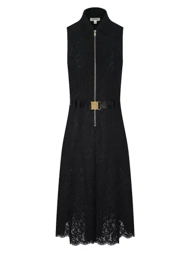 L'AGENCE Women's Kylo Cotton-Blend Lace Belted Shirtdress - Black | Thumbnail 1 L'AGENCE Women's Kylo Cotton-Blend Lace Belted Shirtdress - Black | Thumbnail 1