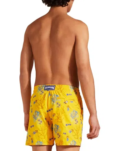 Vilebrequin Men's Embroidered Medusa Flowers Swim Trunks - Mais - Size XL | Thumbnail 5 Vilebrequin Men's Embroidered Medusa Flowers Swim Trunks - Mais - Size XL | Thumbnail 5