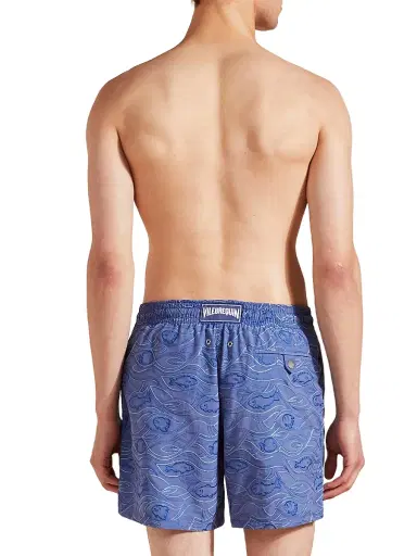 Vilebrequin Men's Embroidered Aquarium Swim Trunks - Tempete | Thumbnail 5 Vilebrequin Men's Embroidered Aquarium Swim Trunks - Tempete | Thumbnail 5