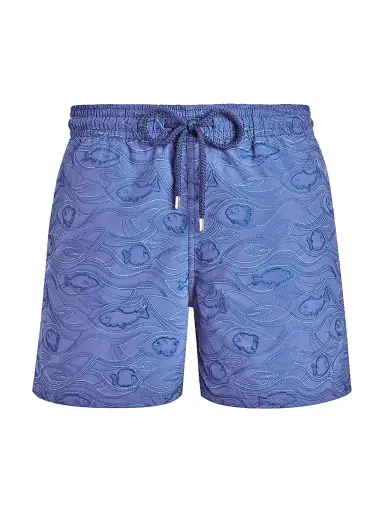 Vilebrequin Men's Embroidered Aquarium Swim Trunks - Tempete | Thumbnail 1 Vilebrequin Men's Embroidered Aquarium Swim Trunks - Tempete | Thumbnail 1