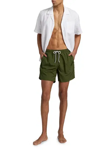 MC2 Saint Barth Men's Lighting Pantone Swim Trunks - Military Pant | Thumbnail 2 MC2 Saint Barth Men's Lighting Pantone Swim Trunks - Military Pant | Thumbnail 2