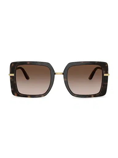 Dolce & Gabbana Women's 52MM Square Sunglasses - Brown Gradient | Thumbnail 2 Dolce & Gabbana Women's 52MM Square Sunglasses - Brown Gradient | Thumbnail 2