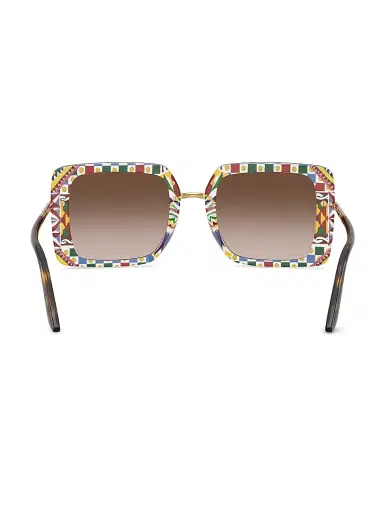 Dolce & Gabbana Women's 52MM Square Sunglasses - Brown Gradient | Thumbnail 4 Dolce & Gabbana Women's 52MM Square Sunglasses - Brown Gradient | Thumbnail 4