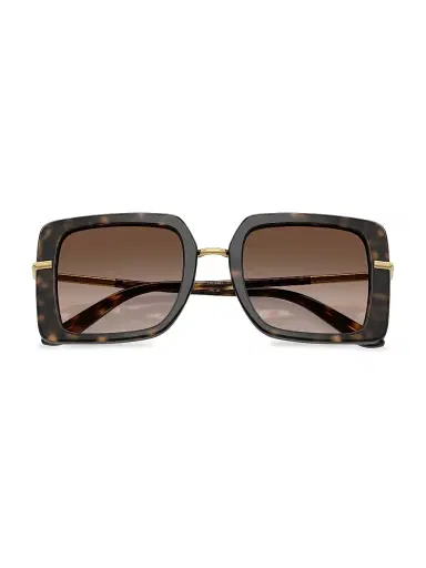 Dolce & Gabbana Women's 52MM Square Sunglasses - Brown Gradient | Thumbnail 5 Dolce & Gabbana Women's 52MM Square Sunglasses - Brown Gradient | Thumbnail 5