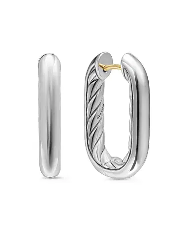 David Yurman Women's Madison Smooth Hoop Earrings in Sterling Silver, 24.3MM - Silver | Thumbnail 1 David Yurman Women's Madison Smooth Hoop Earrings in Sterling Silver, 24.3MM - Silver | Thumbnail 1