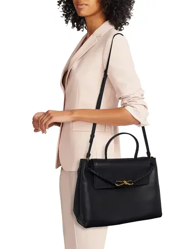 Bottega Veneta Women's Ciao Ciao Medium Leather Top Handle Bag - Nocturnal Muse Brass | Thumbnail 2 Bottega Veneta Women's Ciao Ciao Medium Leather Top Handle Bag - Nocturnal Muse Brass | Thumbnail 2