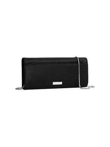 ALEXIS BITTAR Women's Crystal Curve Satin Clutch - Black | Thumbnail 5 ALEXIS BITTAR Women's Crystal Curve Satin Clutch - Black | Thumbnail 5