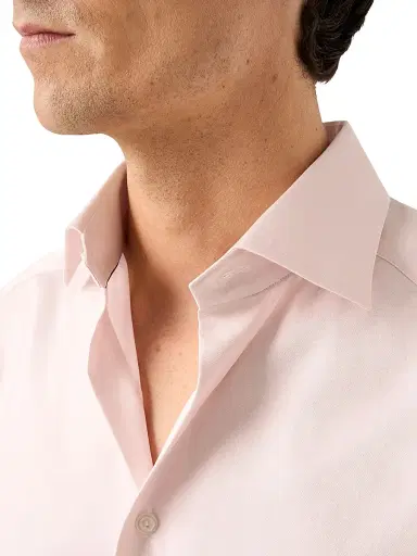 Eton Men's Contemporary-Fit Solid Cotton-Blend Button-Front Shirt - Pink | Thumbnail 5 Eton Men's Contemporary-Fit Solid Cotton-Blend Button-Front Shirt - Pink | Thumbnail 5