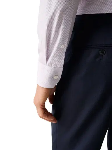 Eton Men's Contemporary-Fit Elevated Stripe Shirt - Pink | Thumbnail 6 Eton Men's Contemporary-Fit Elevated Stripe Shirt - Pink | Thumbnail 6