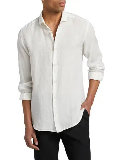 MC2 Saint Barth Men's Pamplona Linen Shirt | Thumbnail 3 MC2 Saint Barth Men's Pamplona Linen Shirt | Thumbnail 3