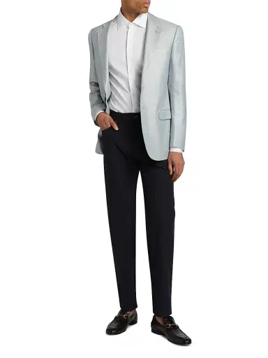 Emporio Armani Men's Techno 5-Pocket Pants - Navy Blue - Size 40 | Thumbnail 2 Emporio Armani Men's Techno 5-Pocket Pants - Navy Blue - Size 40 | Thumbnail 2