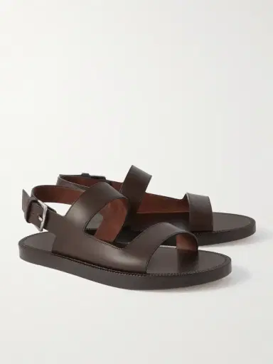 Loro Piana Leather Sandals - Men | Thumbnail 4 Loro Piana Leather Sandals - Men | Thumbnail 4