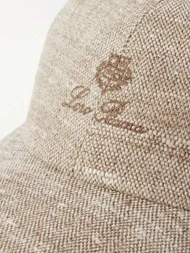 Loro Piana Logo-Embroidered Rain System® Linen and Silk-Blend Tweed Baseball Cap - Men | Thumbnail 4 Loro Piana Logo-Embroidered Rain System® Linen and Silk-Blend Tweed Baseball Cap - Men | Thumbnail 4