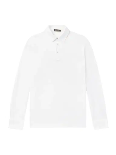 Loro Piana Cotton-Piqué Polo Shirt - Men | Thumbnail 1 Loro Piana Cotton-Piqué Polo Shirt - Men | Thumbnail 1