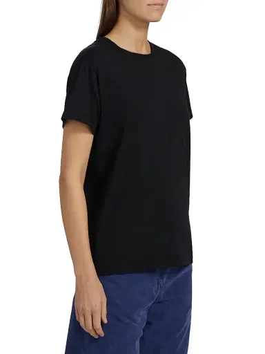The Row Women's Florie Cotton T-Shirt - Black | Thumbnail 4 The Row Women's Florie Cotton T-Shirt - Black | Thumbnail 4