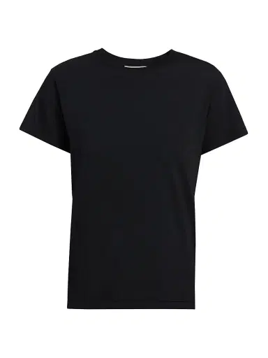 The Row Women's Florie Cotton T-Shirt - Black | Thumbnail 1 The Row Women's Florie Cotton T-Shirt - Black | Thumbnail 1