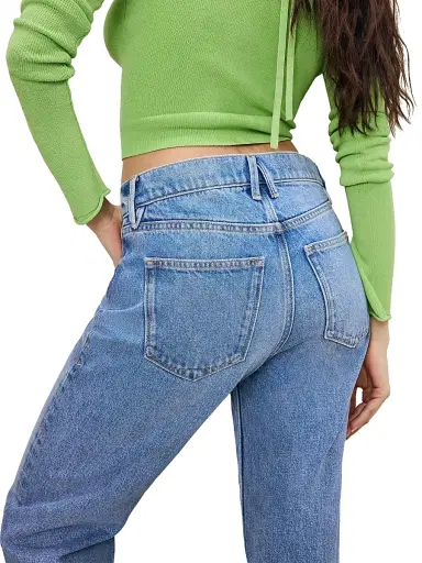 Good American Women's Good Standard Straight-Leg Jeans - Indigo | Thumbnail 6 Good American Women's Good Standard Straight-Leg Jeans - Indigo | Thumbnail 6