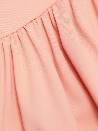 Mariandree Gaitan Women's Viana Pleated Maxi Dress - Coral - Size Large | Thumbnail 7 Mariandree Gaitan Women's Viana Pleated Maxi Dress - Coral - Size Large | Thumbnail 7