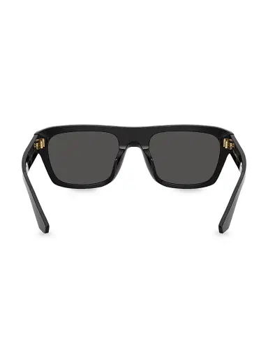 Dolce & Gabbana Men's 54MM Rectangular Sunglasses - Black | Thumbnail 4 Dolce & Gabbana Men's 54MM Rectangular Sunglasses - Black | Thumbnail 4