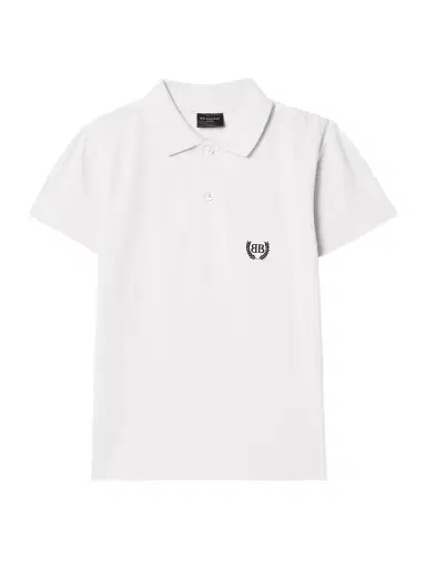 Balenciaga Distressed Embroidered Cotton-piqué Polo Shirt | Thumbnail 1 Balenciaga Distressed Embroidered Cotton-piqué Polo Shirt | Thumbnail 1