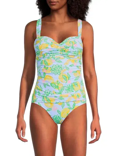 Lilly Pulitzer Women's Solaria Bluette Make Lemonade One-Piece Swimsuit - Bluette Make Lemonade | Thumbnail 3 Lilly Pulitzer Women's Solaria Bluette Make Lemonade One-Piece Swimsuit - Bluette Make Lemonade | Thumbnail 3